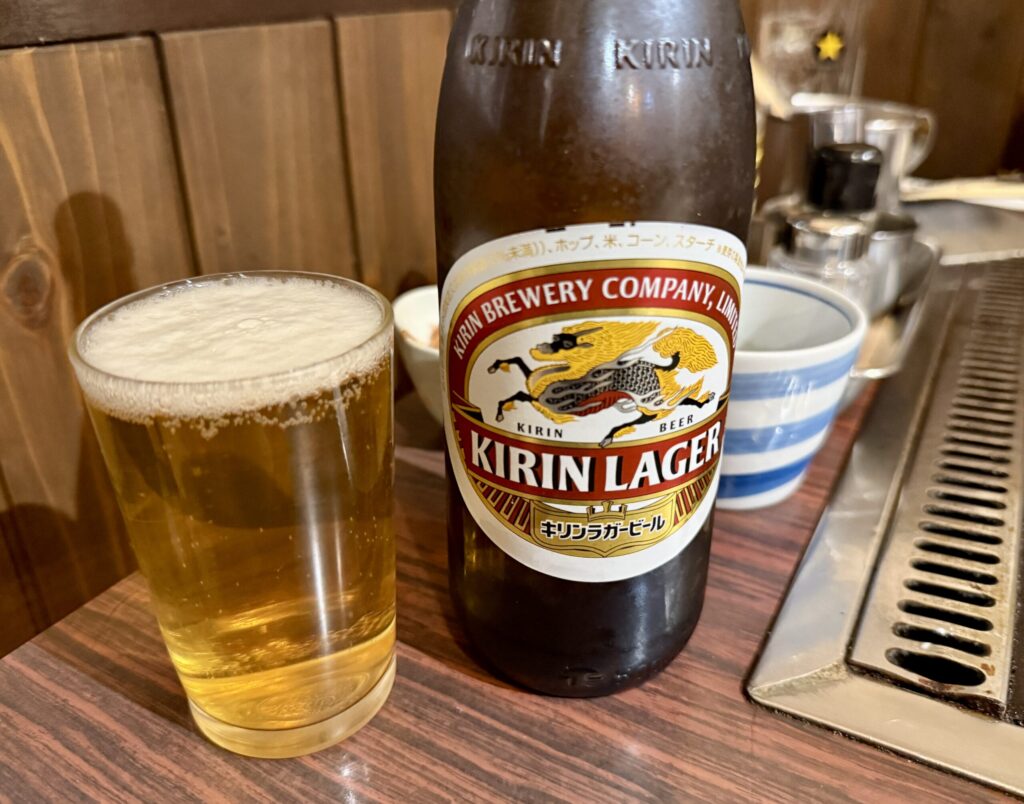 お好み焼き まりや 瓶ビール